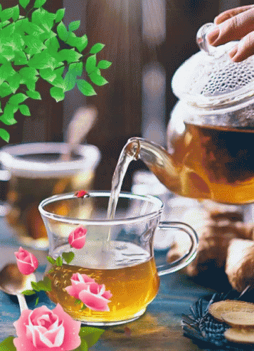 Tea Tea Cup Gif Tea Teacup Rose Discover