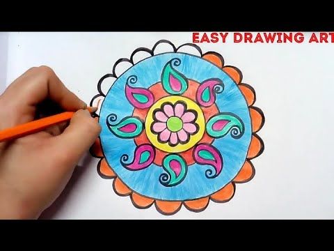 Step By Step Pencil Drawing || Pencil Art Rangoli Designs For Beginners 2023