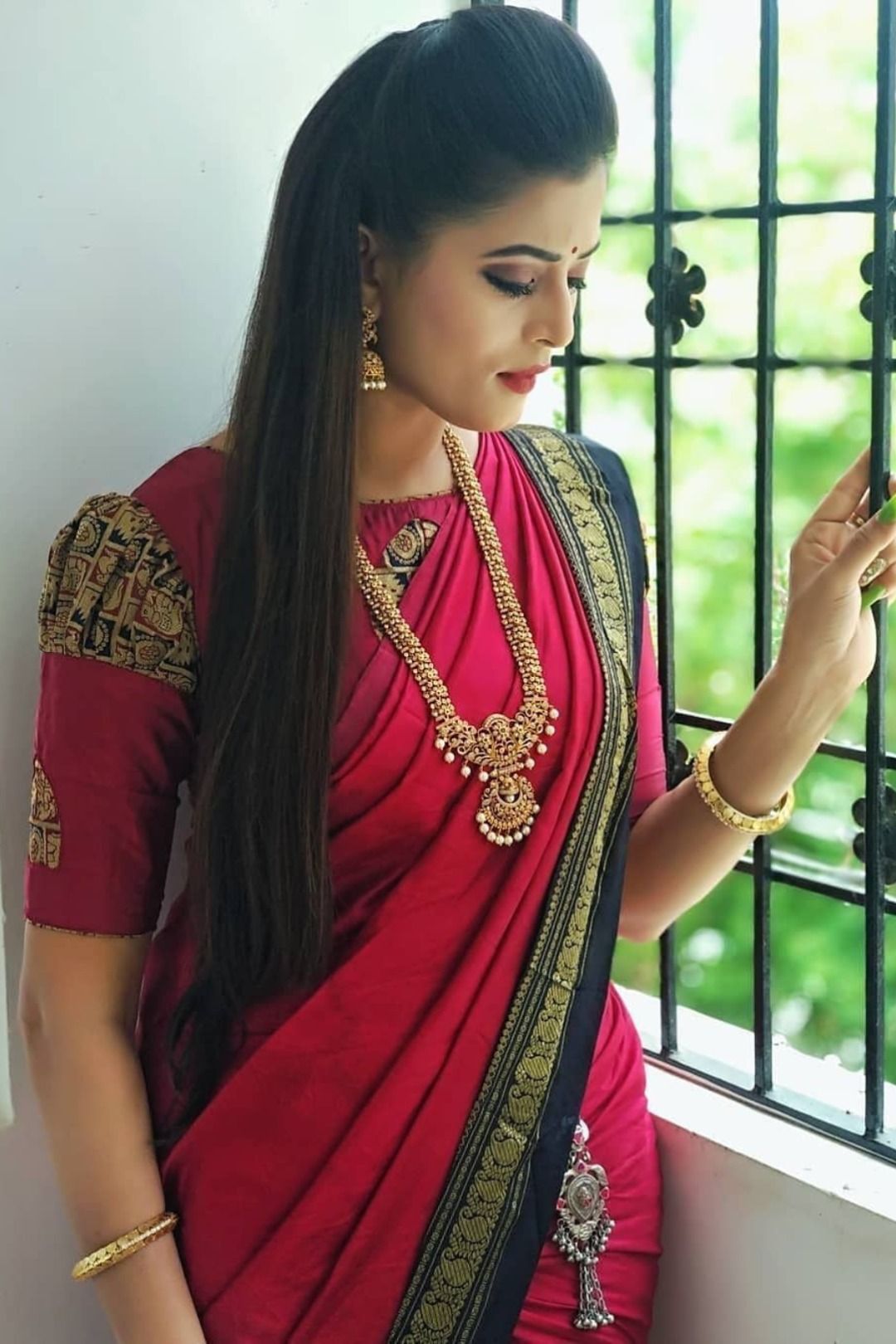 Red Bridal Saree South Indian 2023 