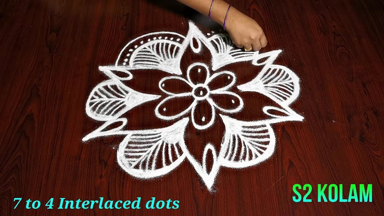 Very Easy Diwali Rangoli Designs ||Small &Amp; Colourful Kolam || Deepavali Muggulu With 5 Dots