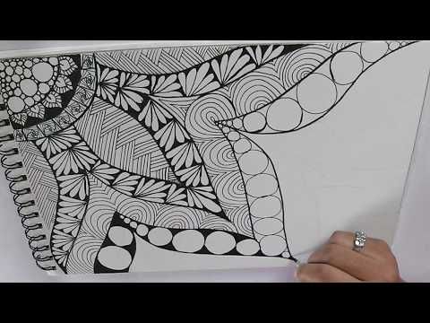 zentangle art for beginners || Doodle patterns || Zen-doodle