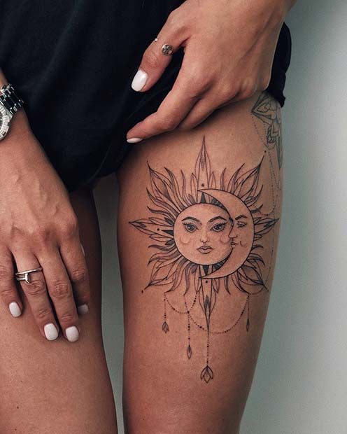 65 Badass Thigh Tattoo Ideas For Women | Page 3 Of 6 | Stayglam