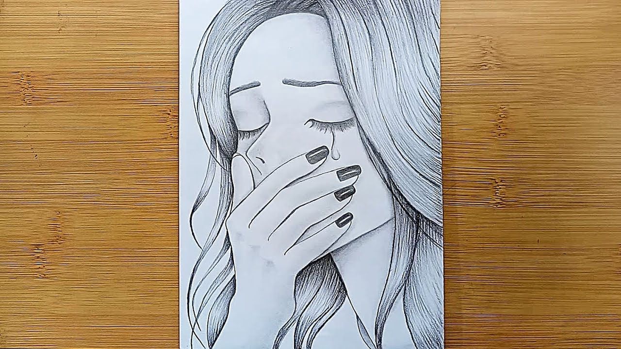 A Sad Girl - Drawing Tutorial/Pencil Sketch Drawing
