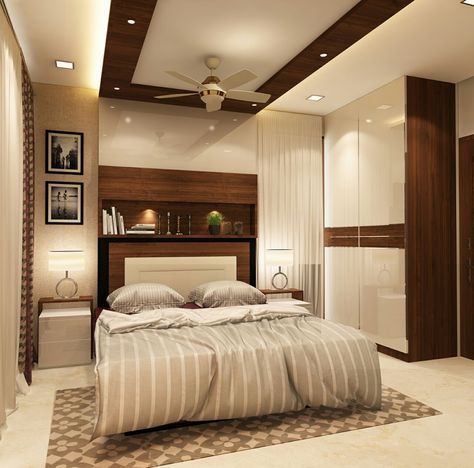 Bedroom With Wooden Work By New Era Architects Designers And Pmc