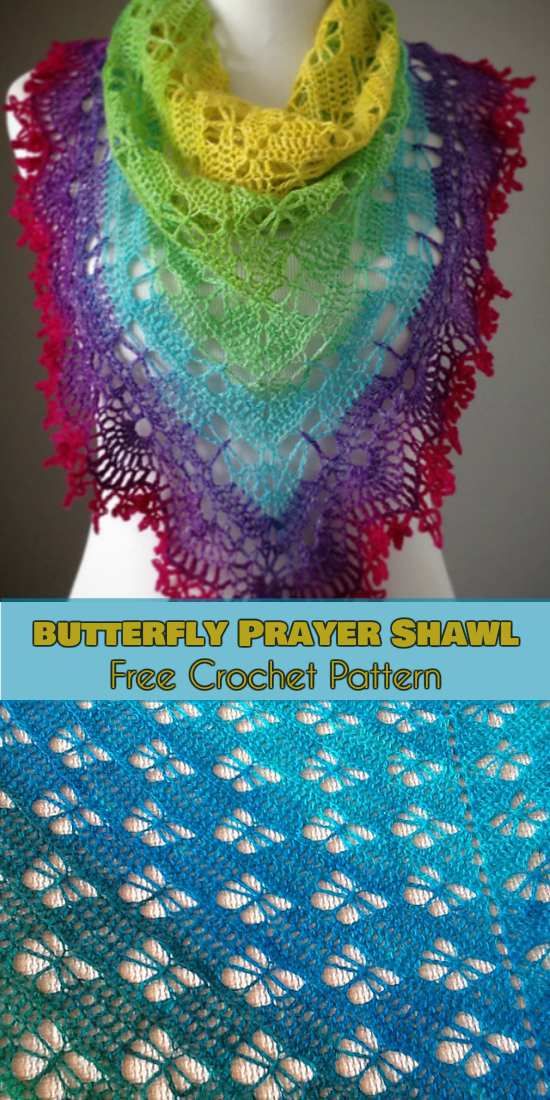 Butterfly Crochet Shawl