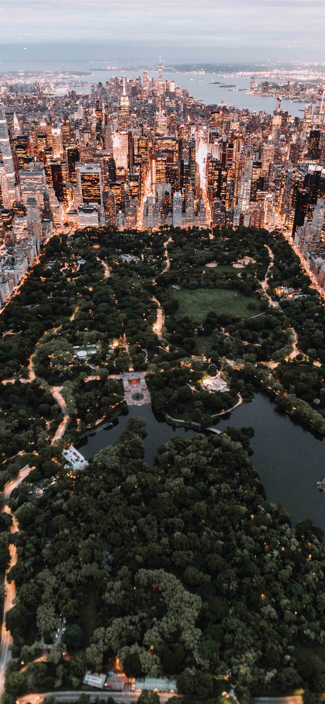 Central Park From Above New York City Iphone X Wallpapers