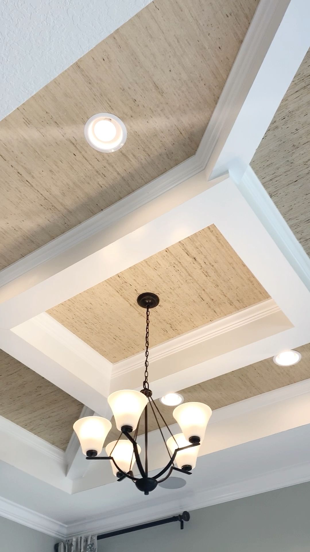 Coffered Ceiling Design with Molding Details