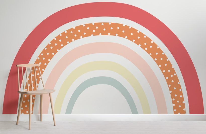 Colourful Rainbow Wallpaper | Cute Rainbow Style | Muralswallpaper