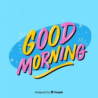 Download Beautiful Good Morning Lettering Background for free