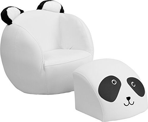 Flash Furniture Kids Panda Chair and Footstool