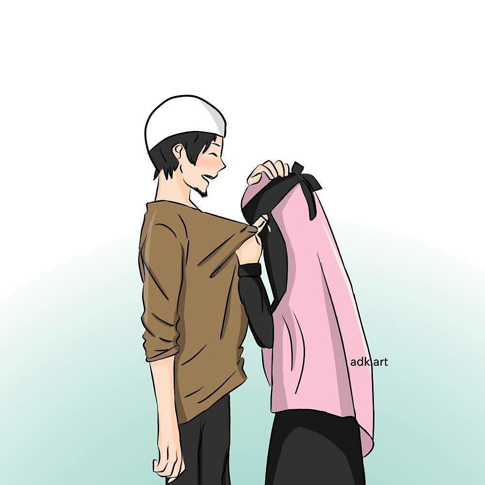 Gambar Muslimah Couple Halal 2021