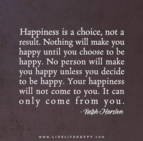 Happiness Is a Choice, Not a Result – Live Life Happy