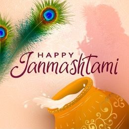 Happy Janmashtami Indian Fest Decoration Background Wallpapers