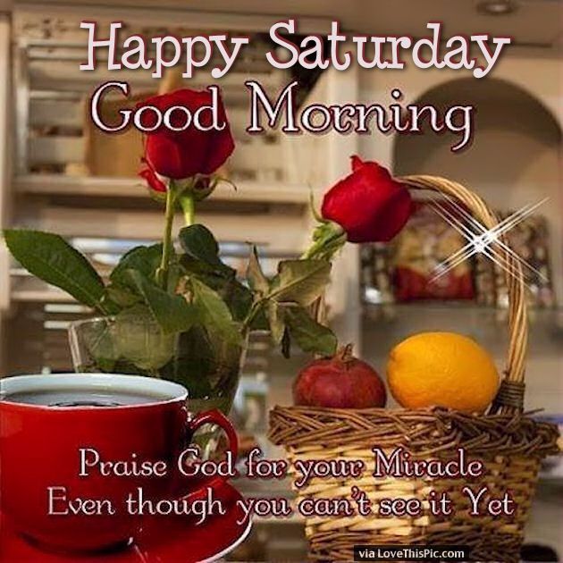 Saturday Blessings Good Morning Quote With Hearts And Roses
