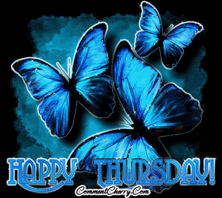 Happy Thursday Butterfly Gif Wishes