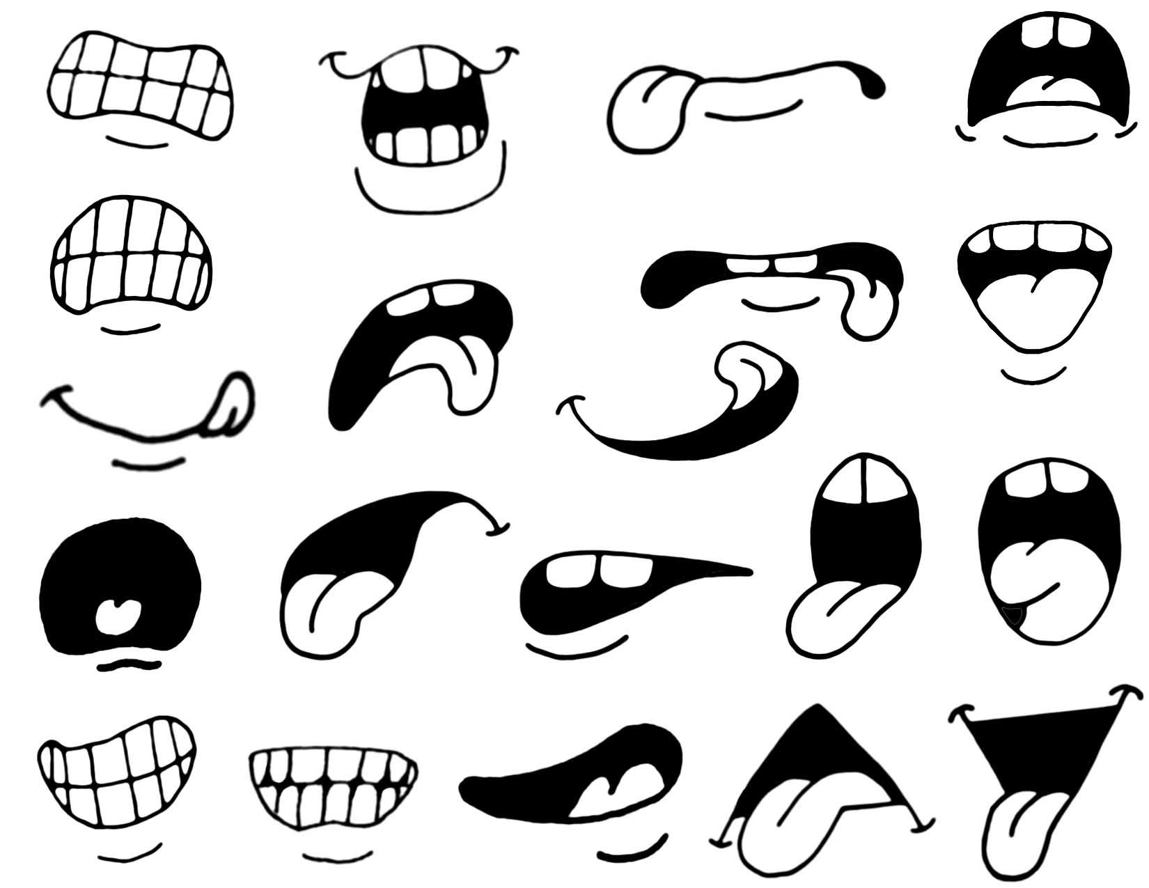 How to Draw Cartoon Mouths.