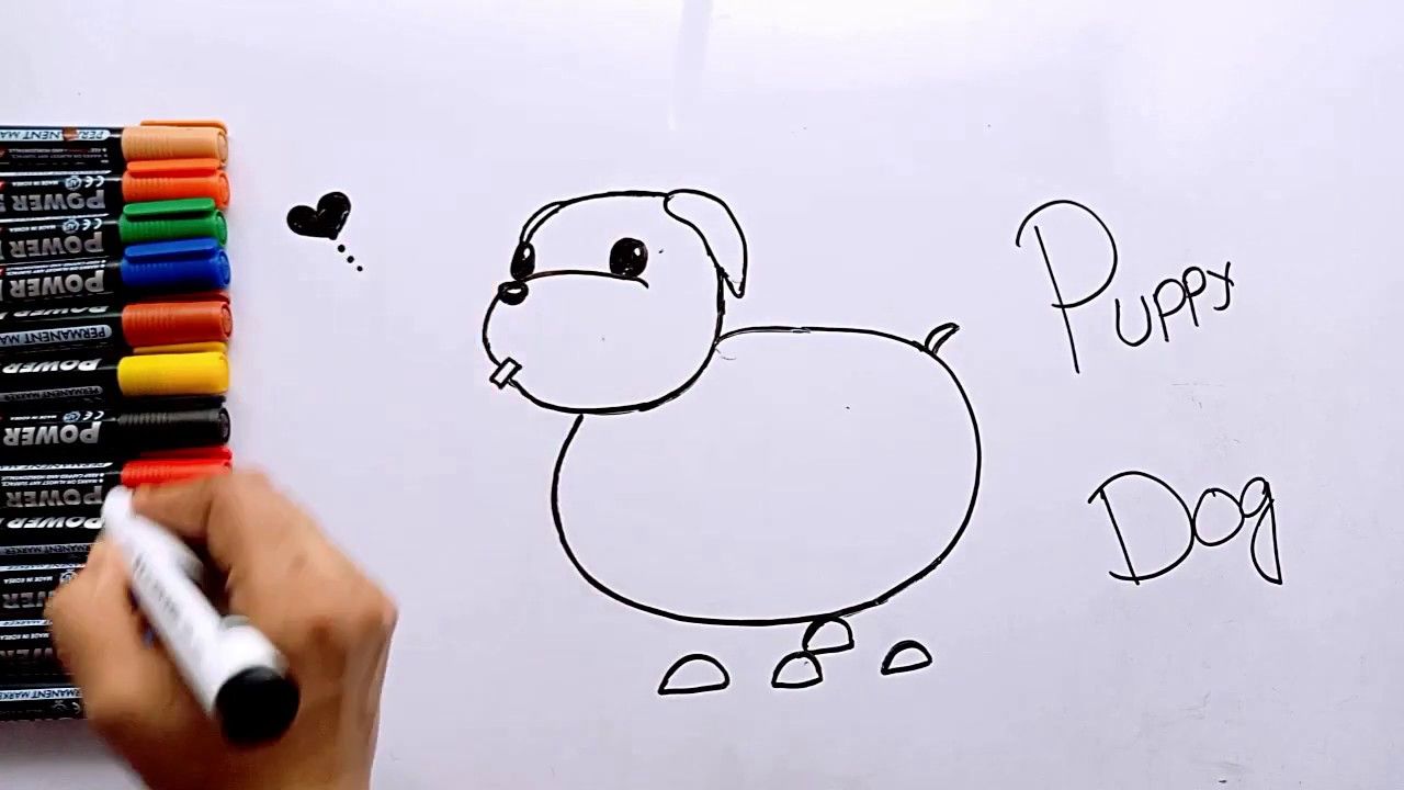 How to Draw Puppy Dog Step by Step |Puppy Dog Drawing easy | Pic Draw For Kids