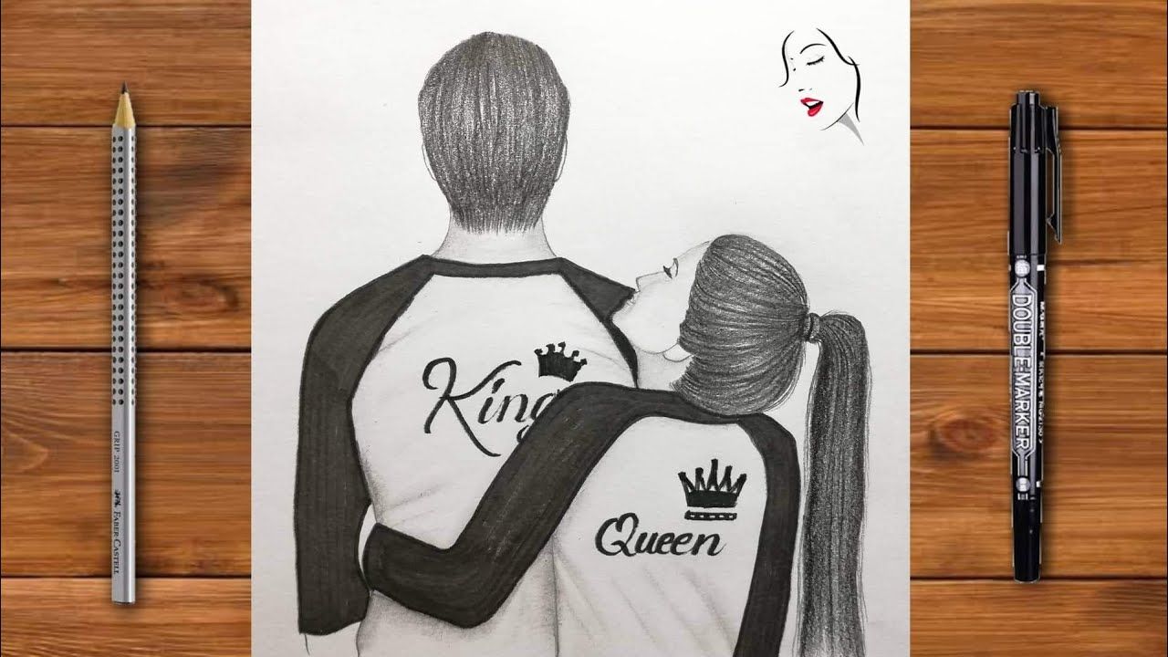 40 Romantic Couple Hugging Drawings and Sketches – Buzz16