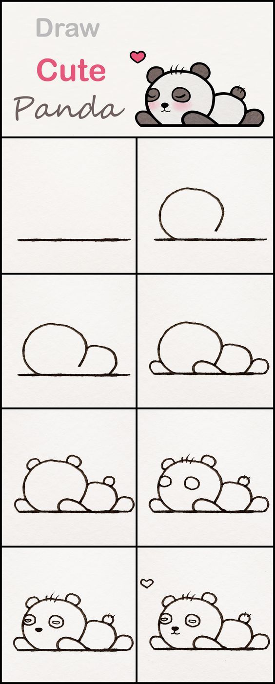 How To Draw A Cute Panda Step By Step