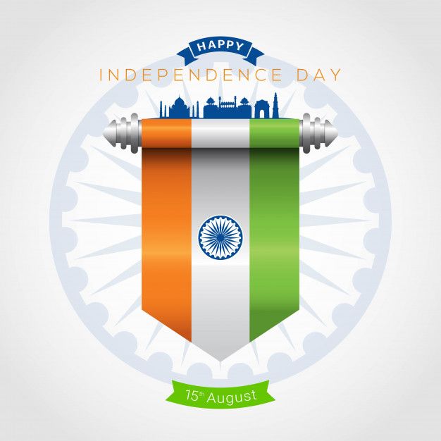 India India Independence Day greeting | Vector