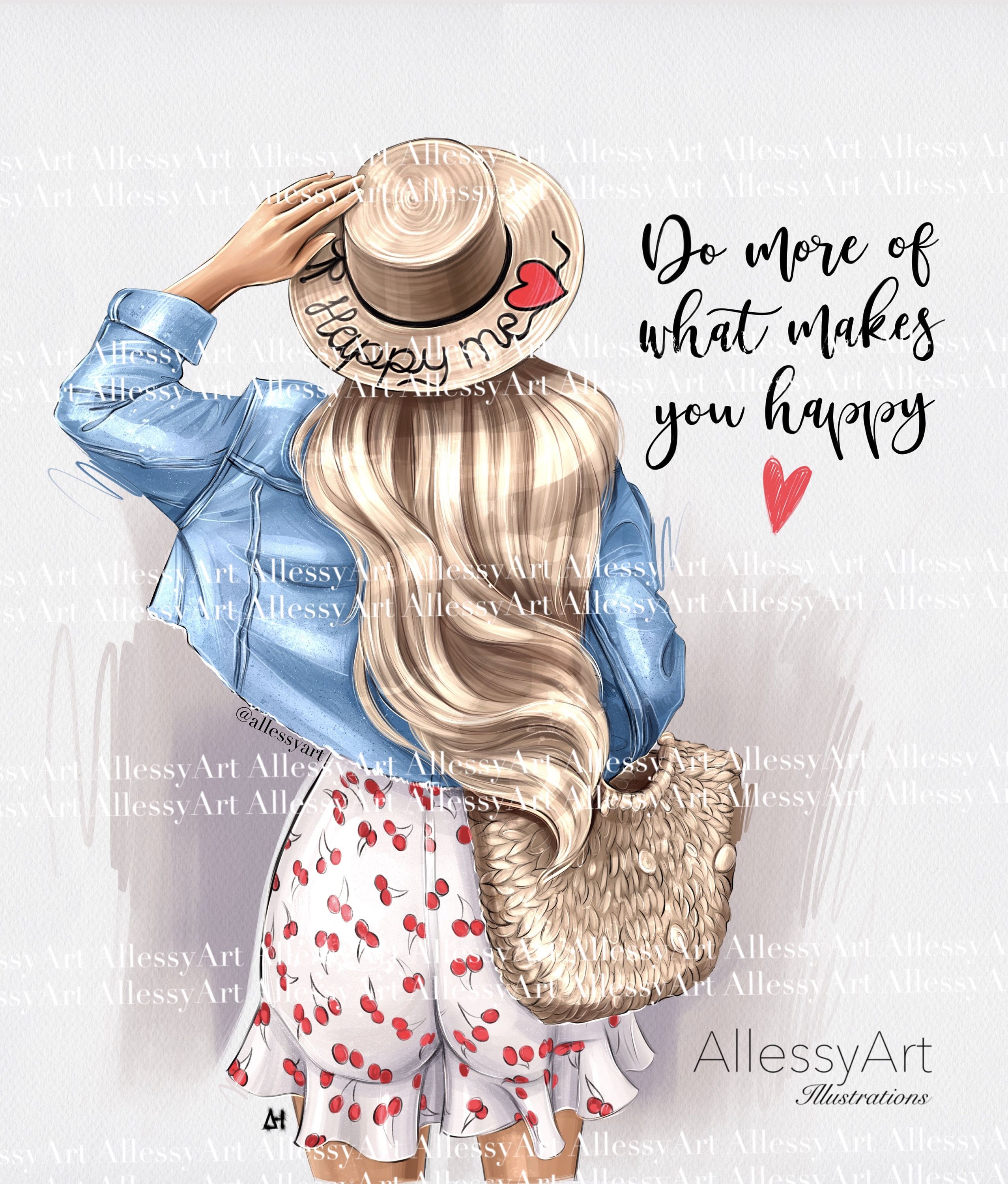 Instant Download Happy Girl Do More Of What Makes You