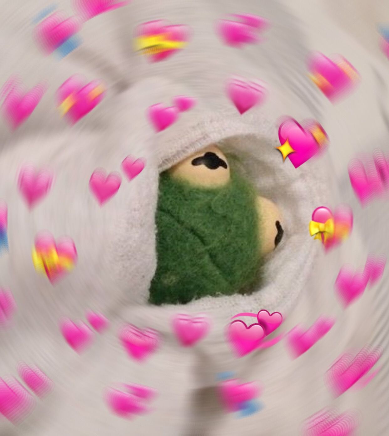 Kermit Frog Wallpaper Aesthetic Heart Emoji
