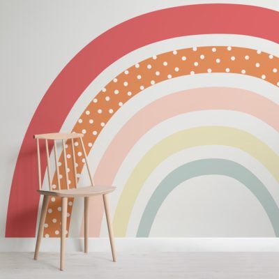 Kids Pastel Rainbow Wallpaper Mural | Murals Wallpaper