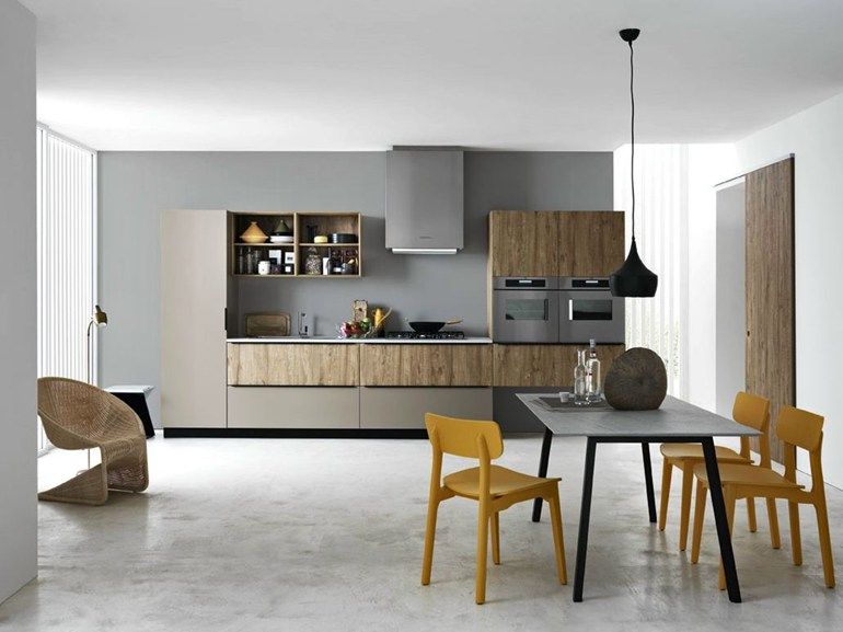 Linear Fitted Kitchen Ariel Composition 3 By Cesar Design