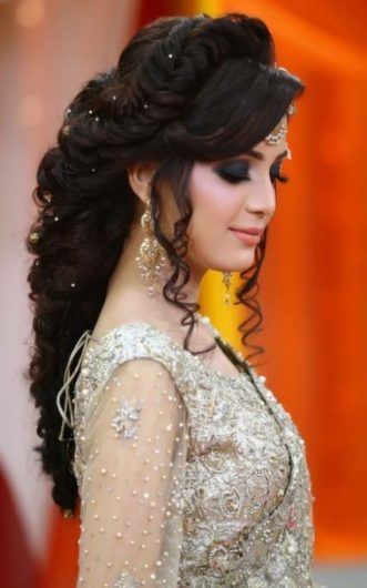 New Hairstyles For Indian Wedding Function- Mehdi, Haldi & Sangeet