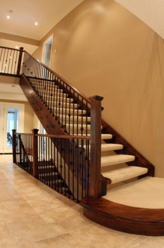 Stair Design Will Look Open Risers, Open Floor Plan With Basement Stairs