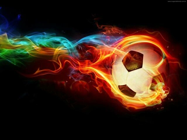 On Fire Soccer Ball