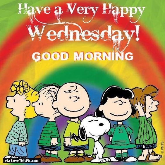 Peanuts Gang Happy Wednesday Quote