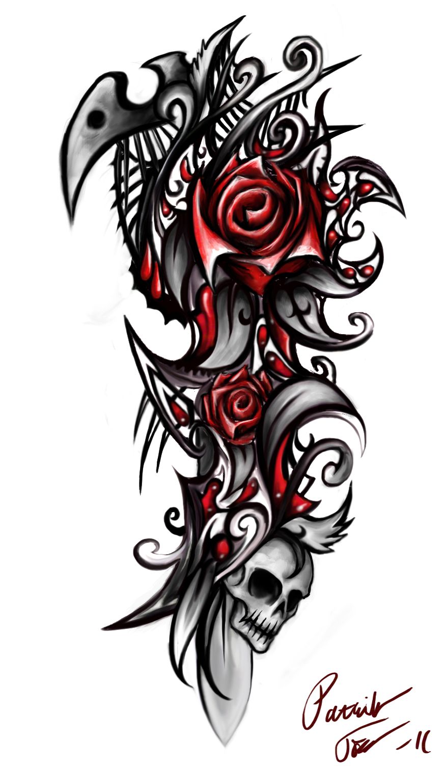 Rose Skull By Patrike On Deviantart