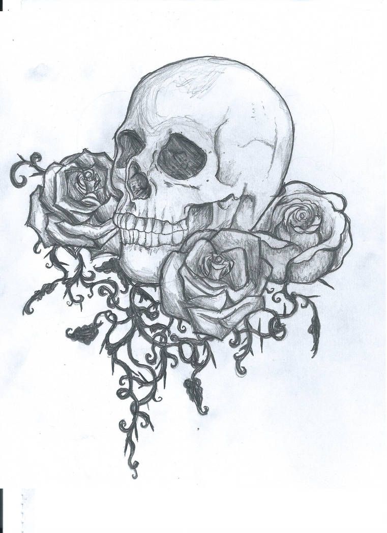 Skull tattoo design by ei3ga on DeviantArt