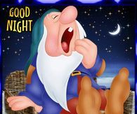 Sleepy Dwarf Good Night Quote