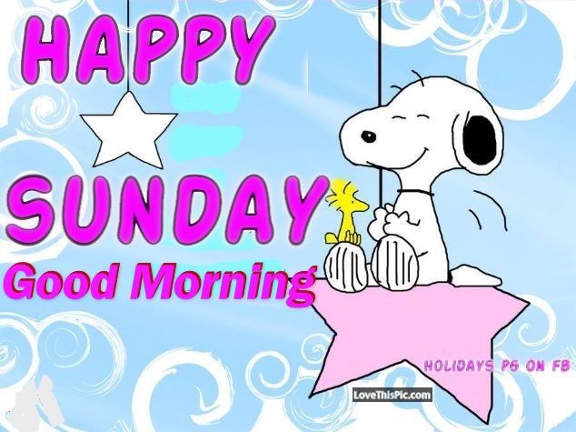 Snoopy Good Morning Happy Sunday