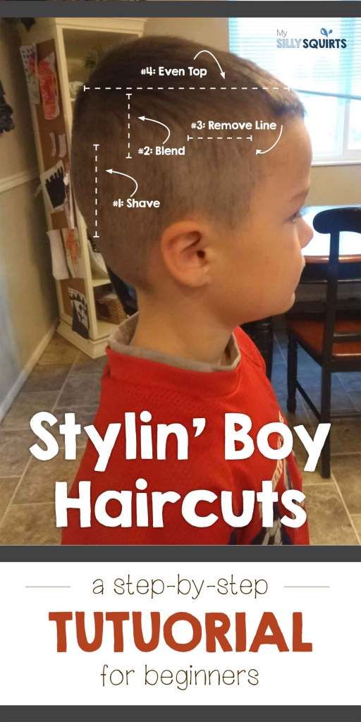Stylin Boy Haircut Step By Step Tutorial My Silly Squirts