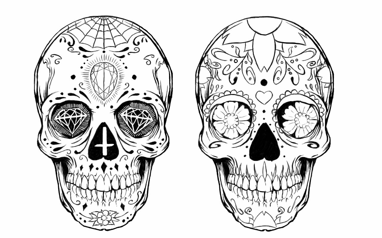 Sugar Skull Tattoo Design By Alxpalm On Deviantart