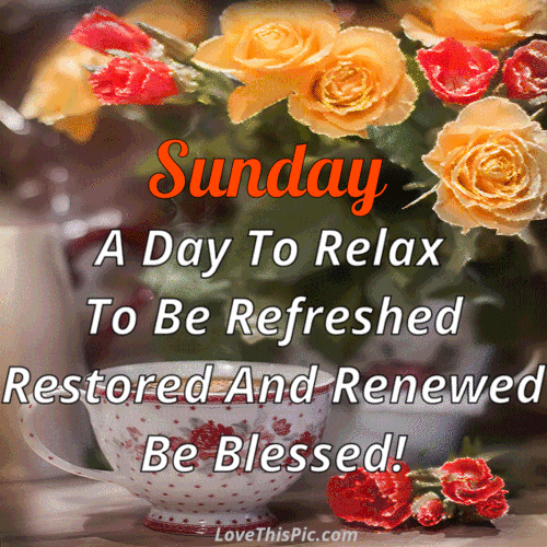 Sunday A Day To Relax Quote Gif
