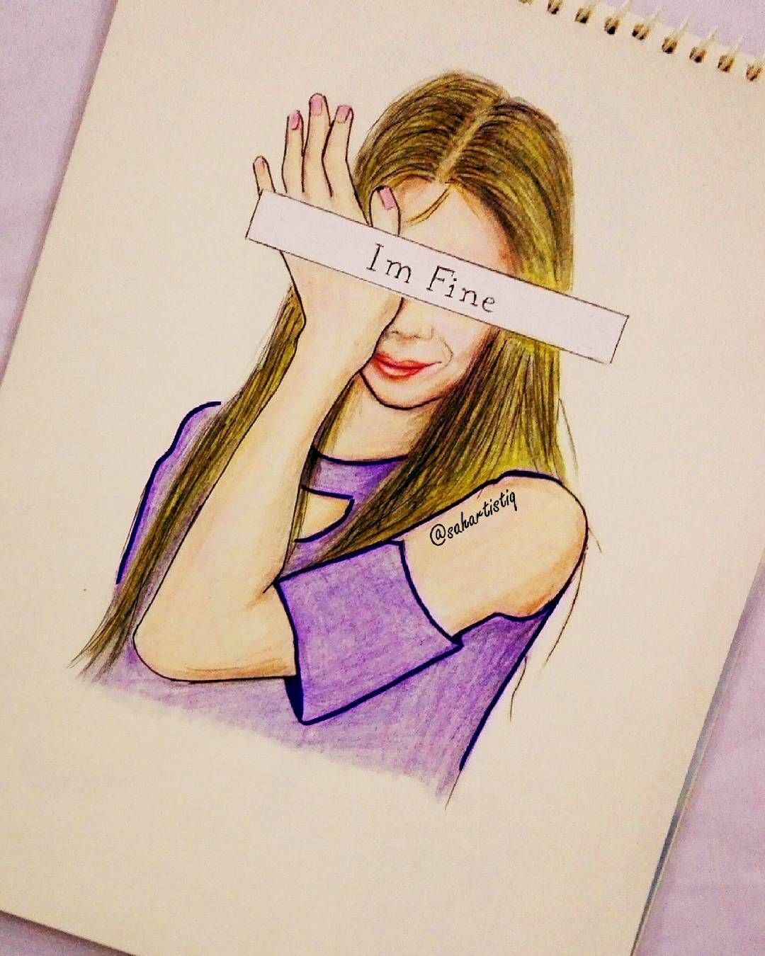 SαhαƦ ~ Art on Instagram: “sketch of a sad girl .. ? . . #sad #girl #sketch #drawing #art #instaart #instagood #instagram #instadraw #instadaily #insta #igdaily #love…”