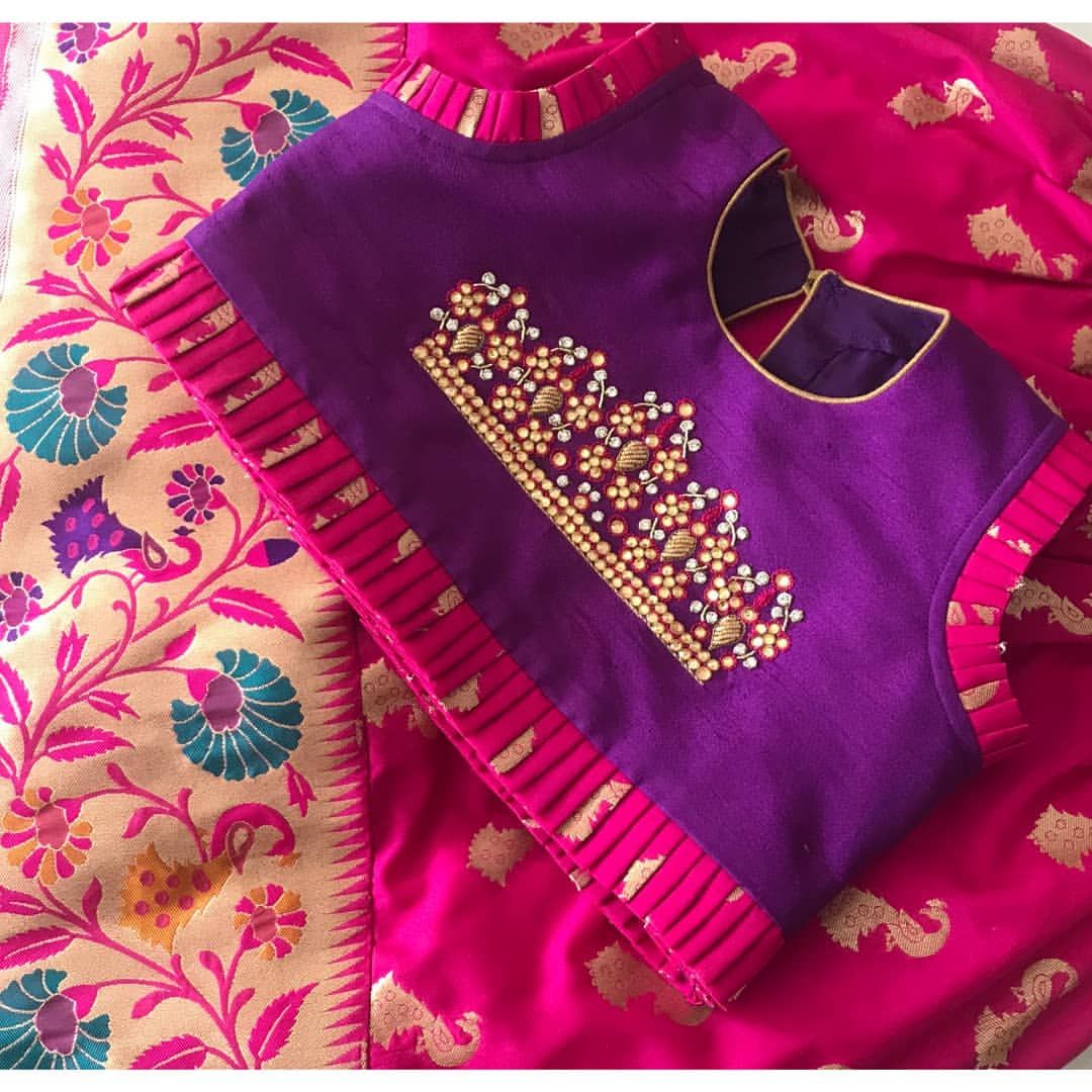 The Hanger On Instagram “Indianwedding Floral Intricatedesignindiankidswear Zari Zardosi Southindianwedding