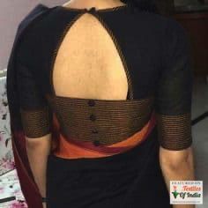 Triangle open back Bejewelled Stunning South Indian ideas Wedding blouse front for sari