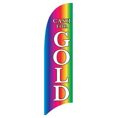 Victory Corps Cash For Gold 3 Piece Polyester Feather Flag