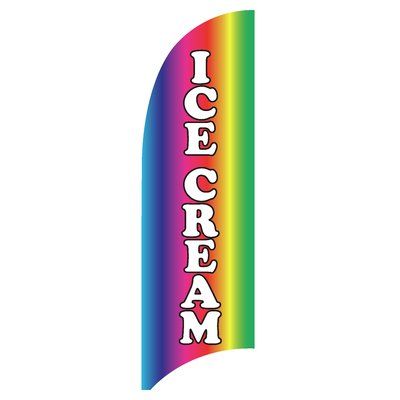 Victory Corps Ice Cream 3 Piece Polyester Feather Flag Set