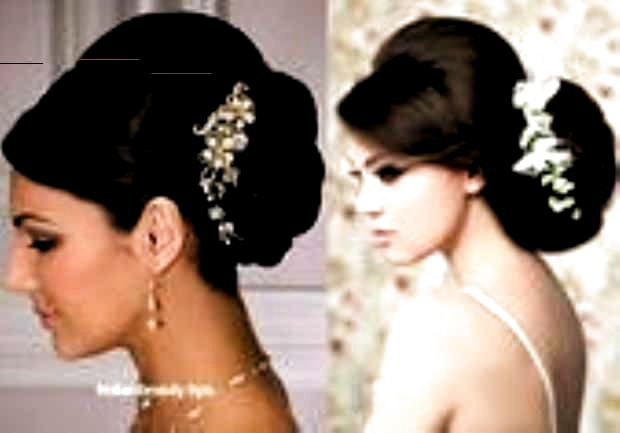 #Bun #Hairstyles #Indian #Pictures #Wedding Indian Wedding Bun Hairstyles Pictures - Lovely