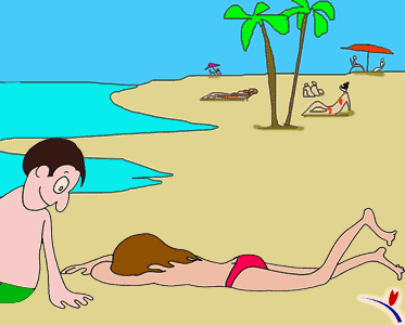 Happy Summer Love Beach Animated .gif Free Download Funny Caricature Cartoon  Comic Free Animated Funny Gifs ... 2023