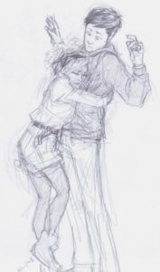 40 Romantic Couple Hugging Drawings and Sketches – Buzz –