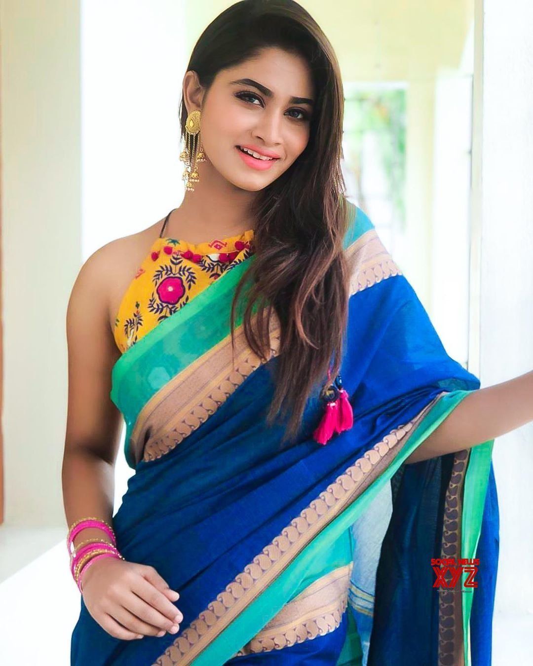 Actress Shivani Narayanan Traditional Stills - Social News Xyz