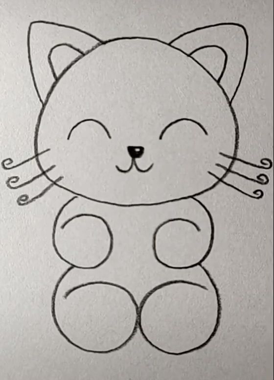100+ Cat Drawing Easy 2023