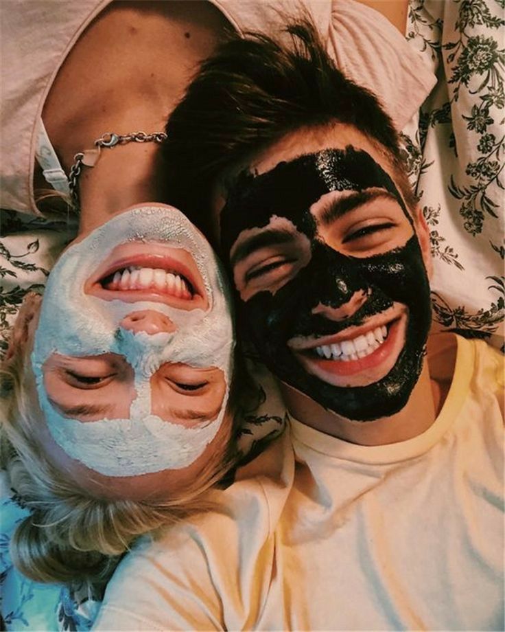 Couple With Face Mask